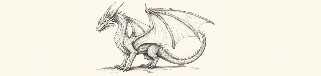 Dessin de dragon dans un livre